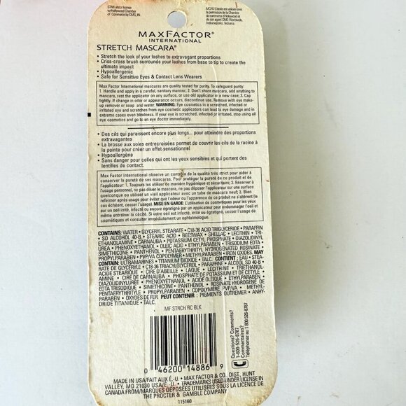 Max Factor STRETCH Rich Black Mascara 301 Sealed Long Looking Eye Lashes - Picture 5 of 8